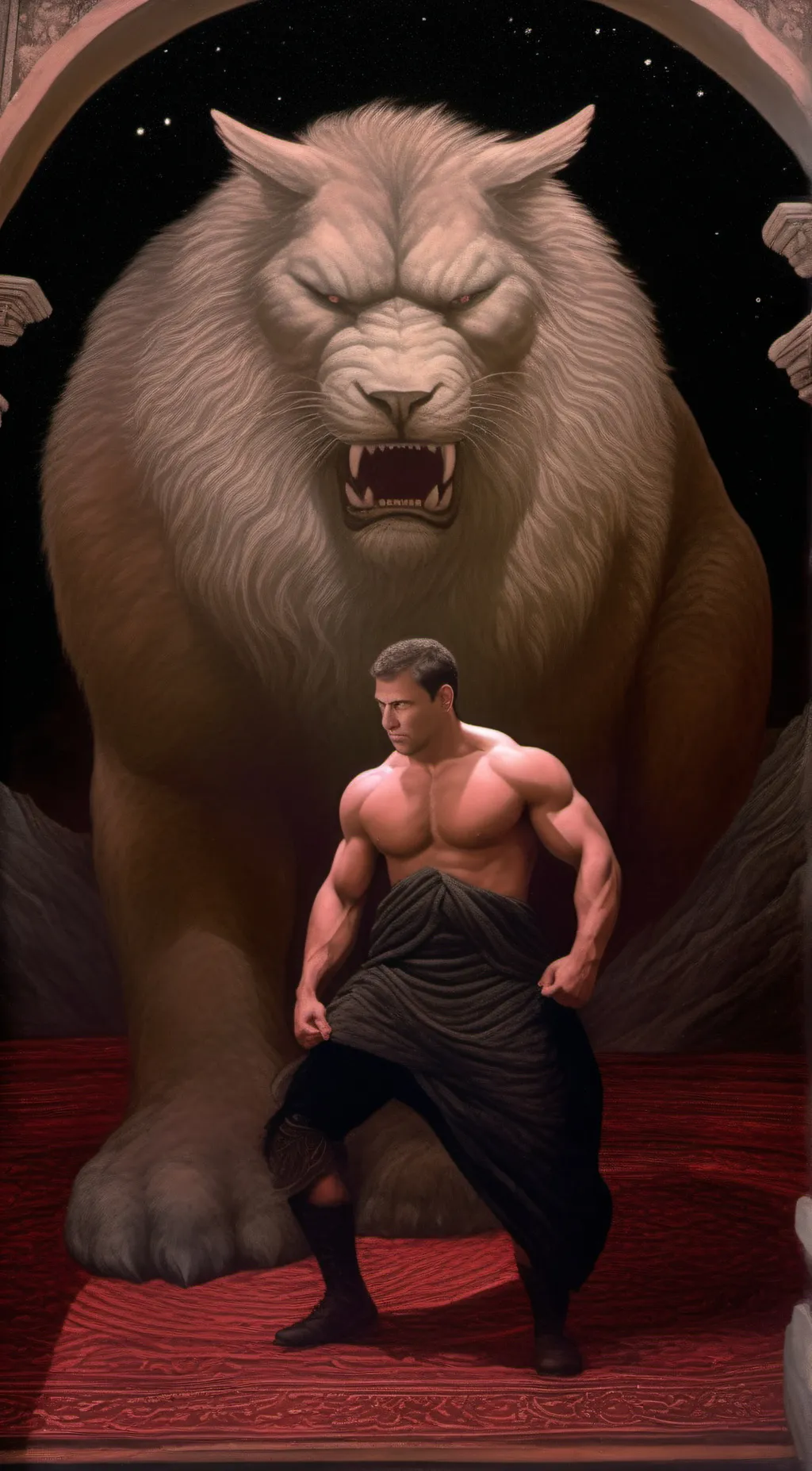 ai character: The cat king background