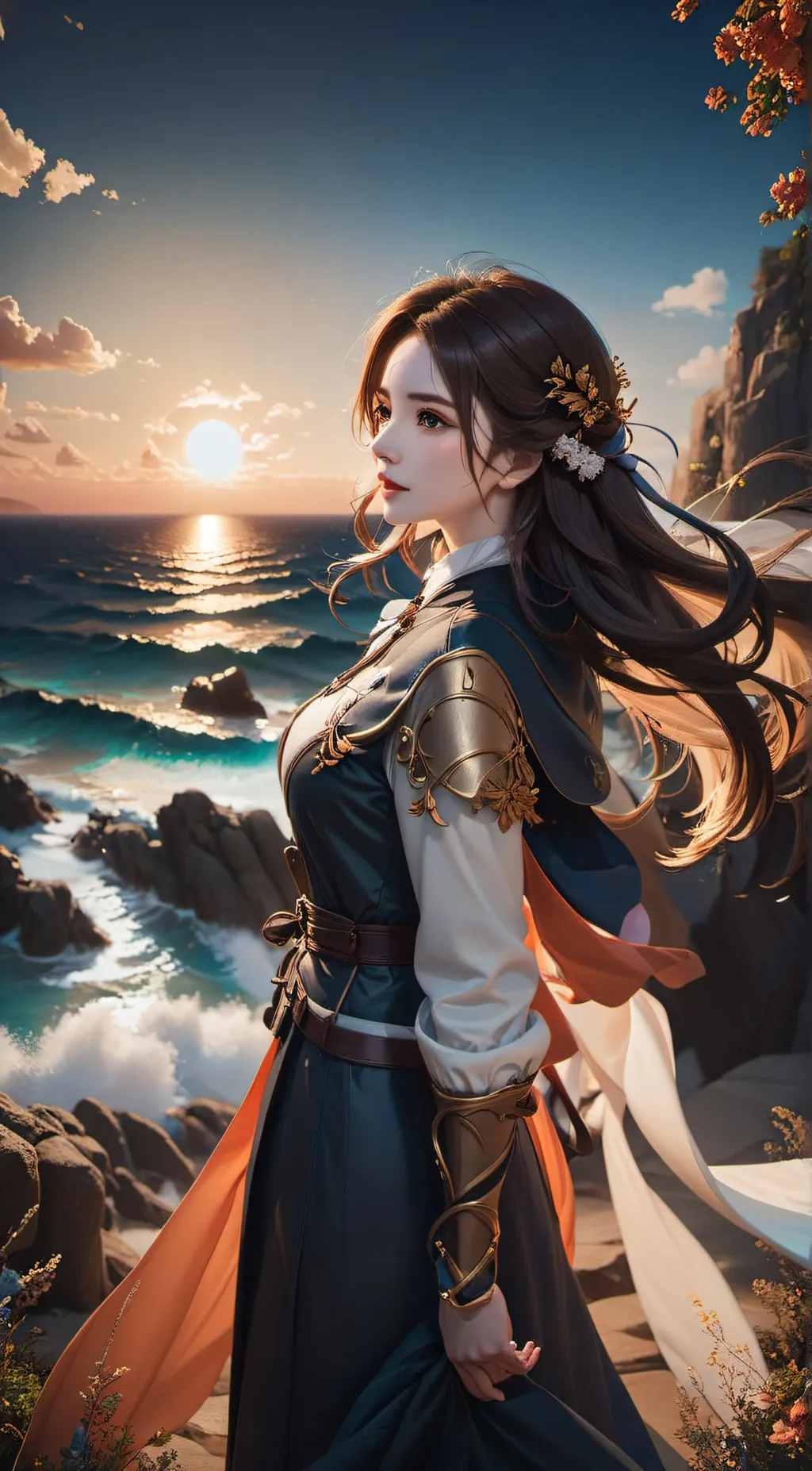 ai character: Rose background