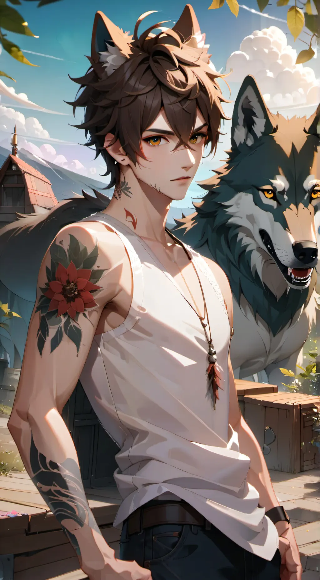 ai character: Theo background