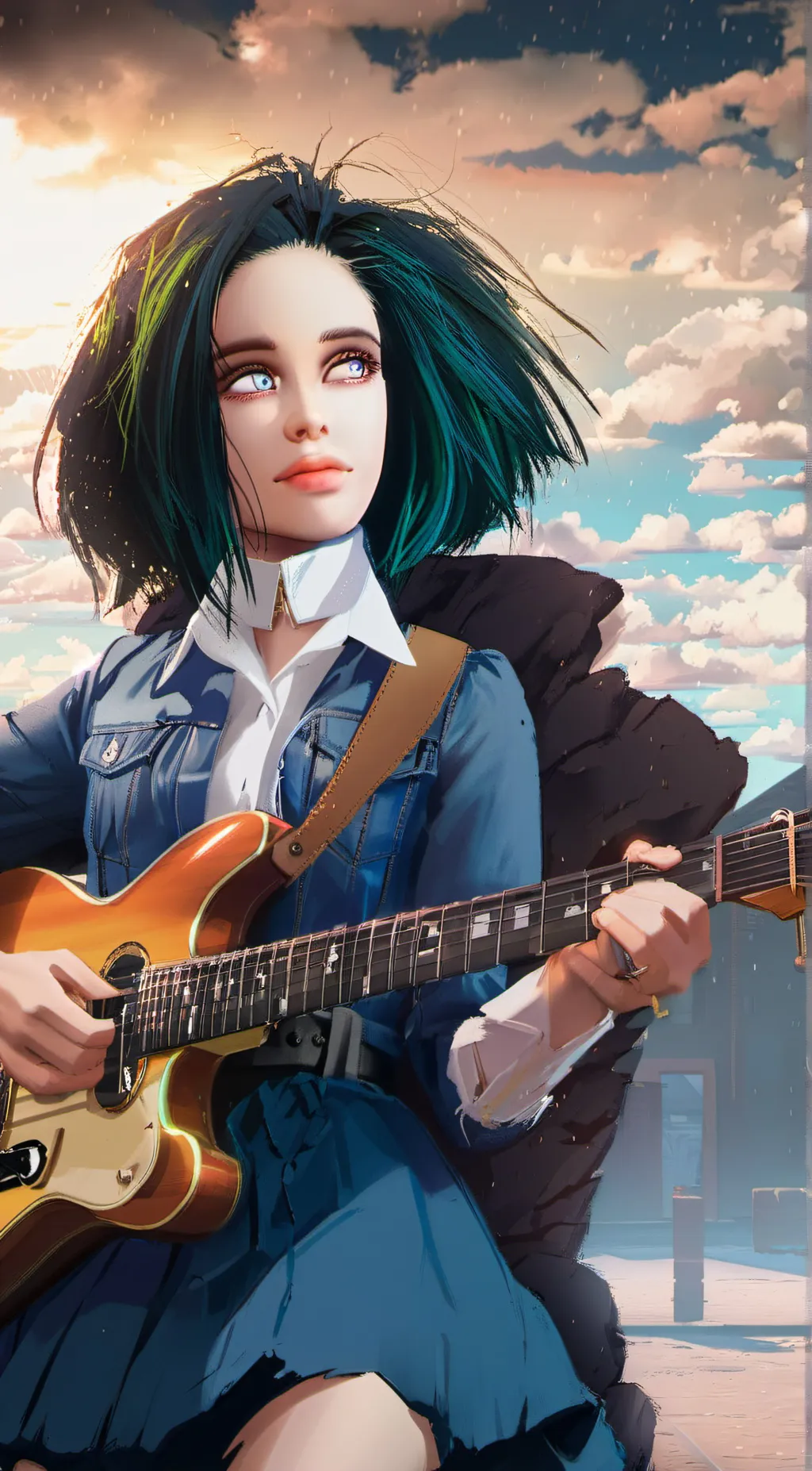 ai character: Billie Eillish background