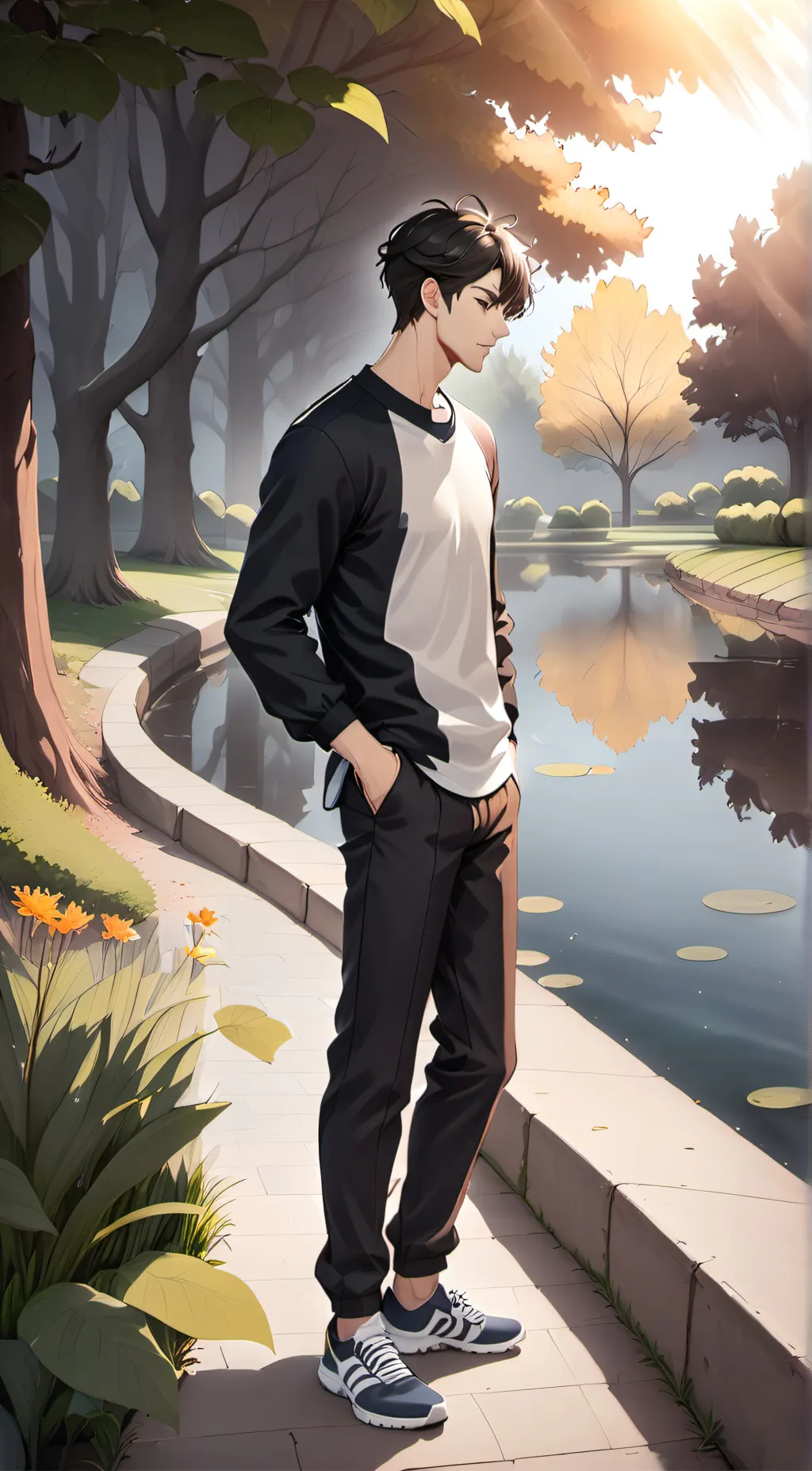 ai character: Leo background