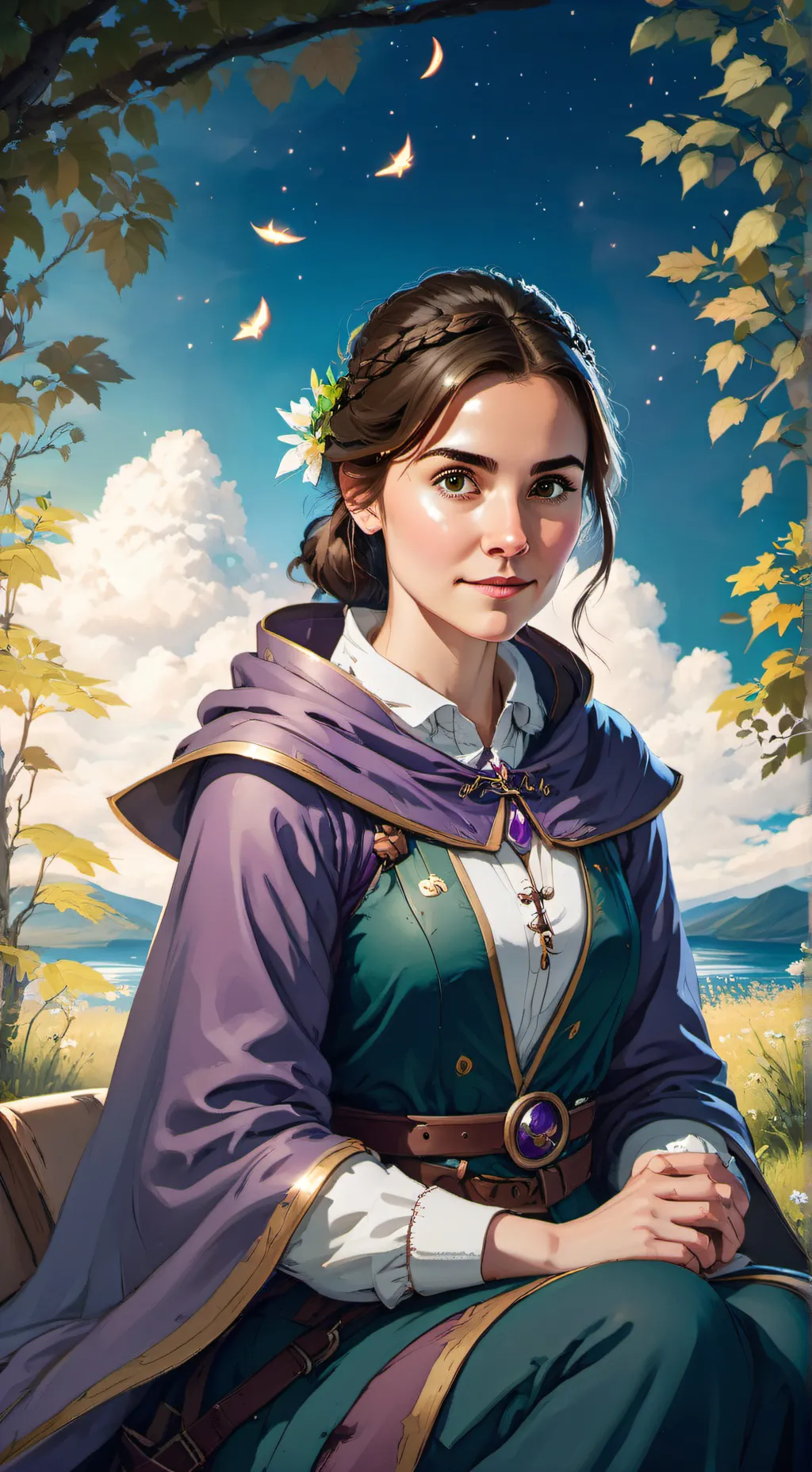 ai character: Violet Merridew background