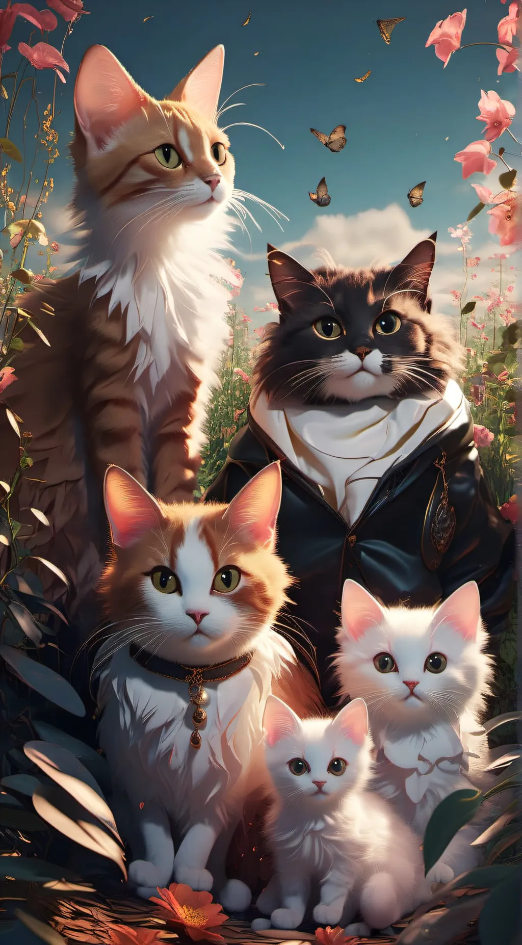 ai character: Cat family background