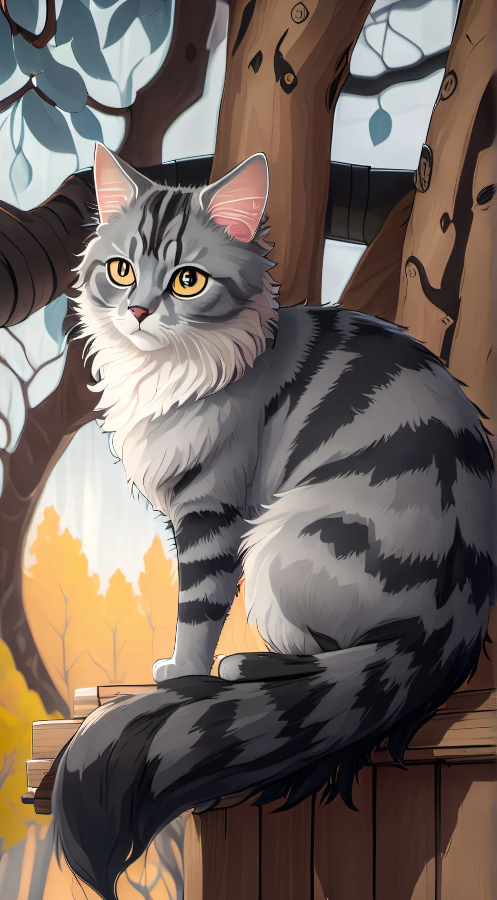 ai character: GrayFur background