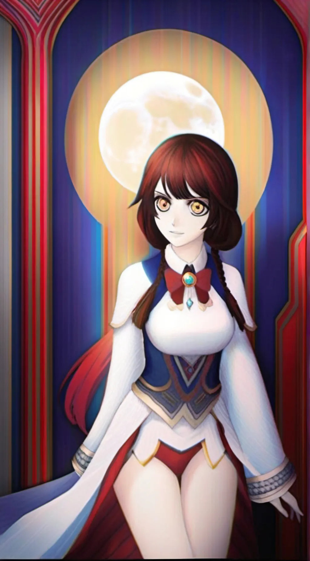 ai character: Moon background