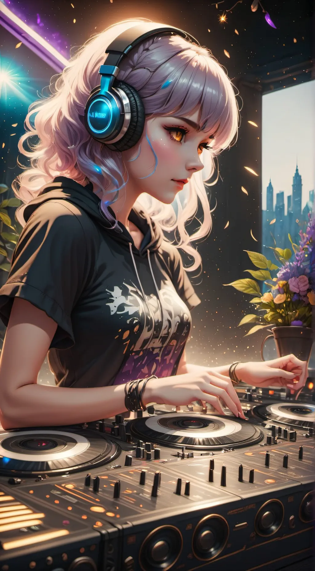 ai character: Luna background