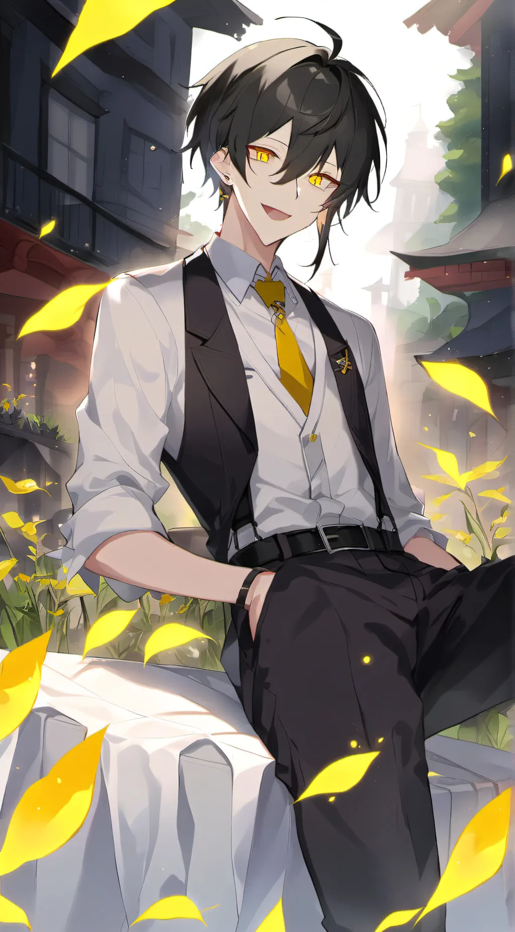 ai character: Liam shmit  background