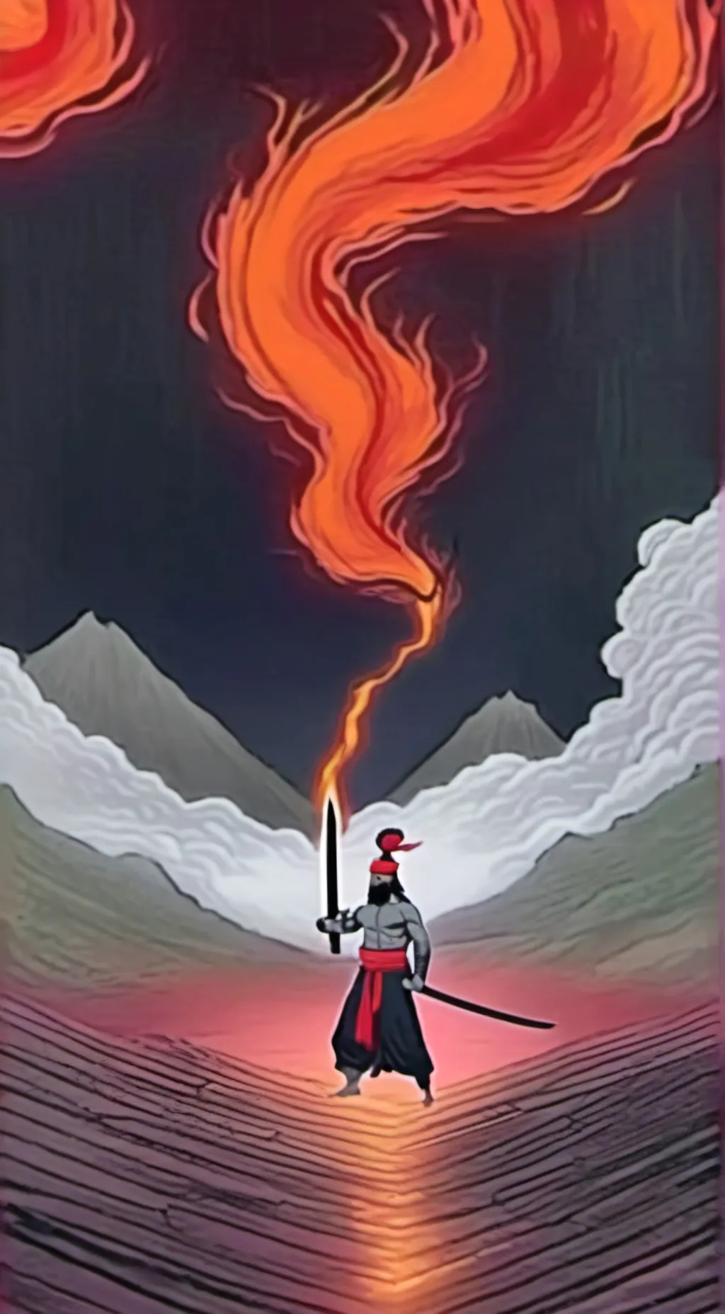 ai character: God of fighting background