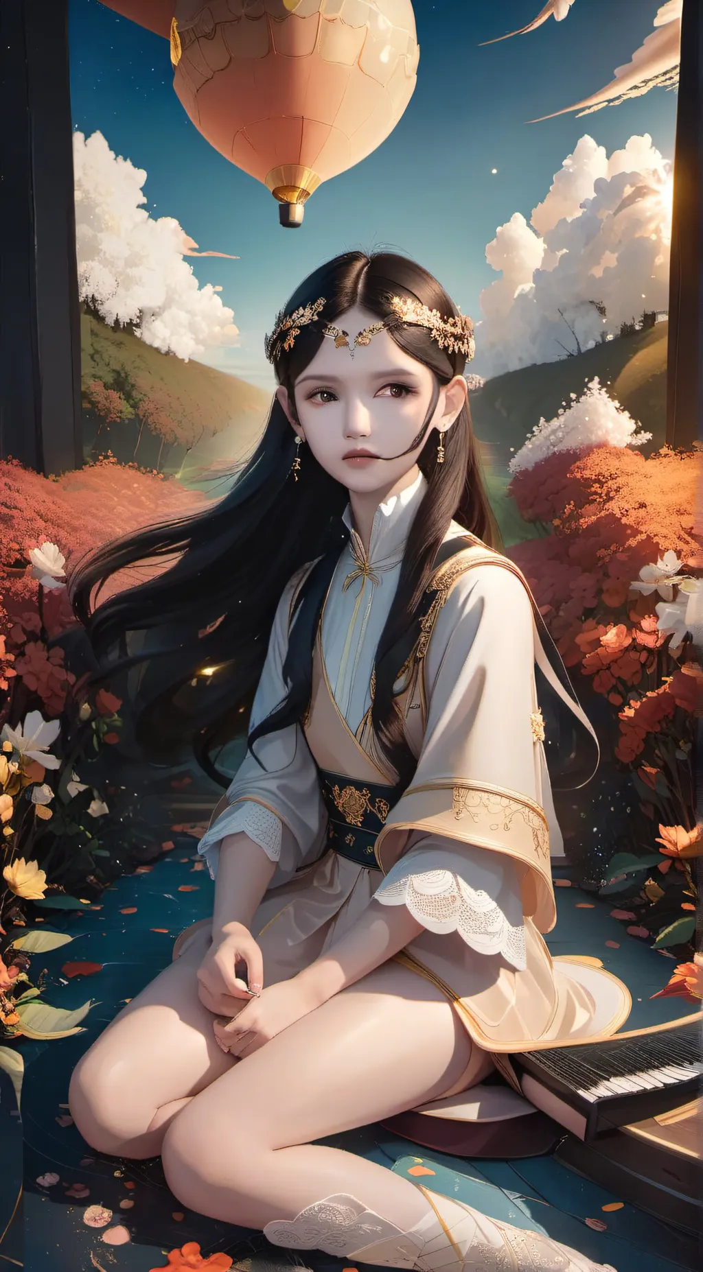 ai character: shy new girl background