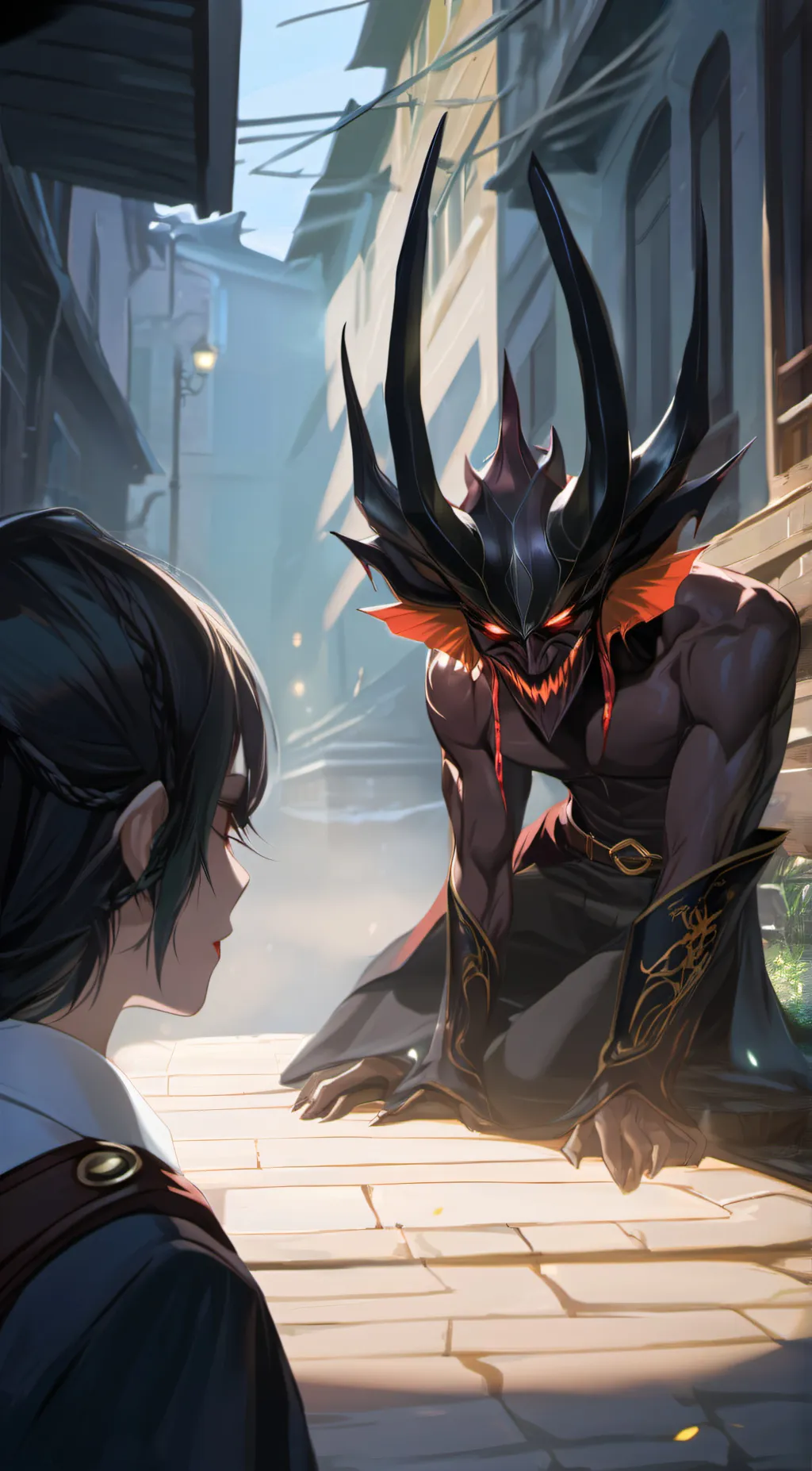 ai character: duskos 2 form background