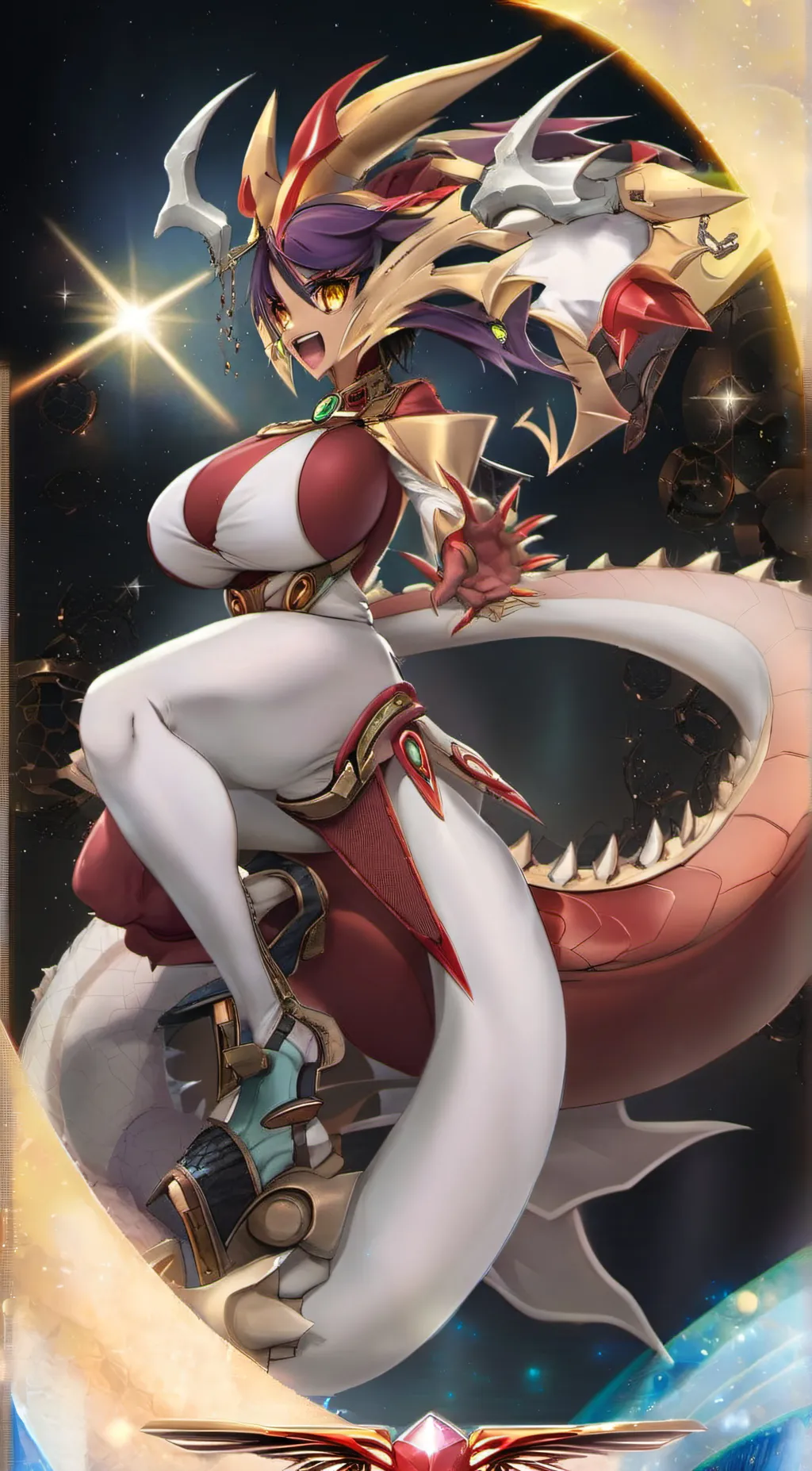 ai character: Odd Eyes Dragon  background