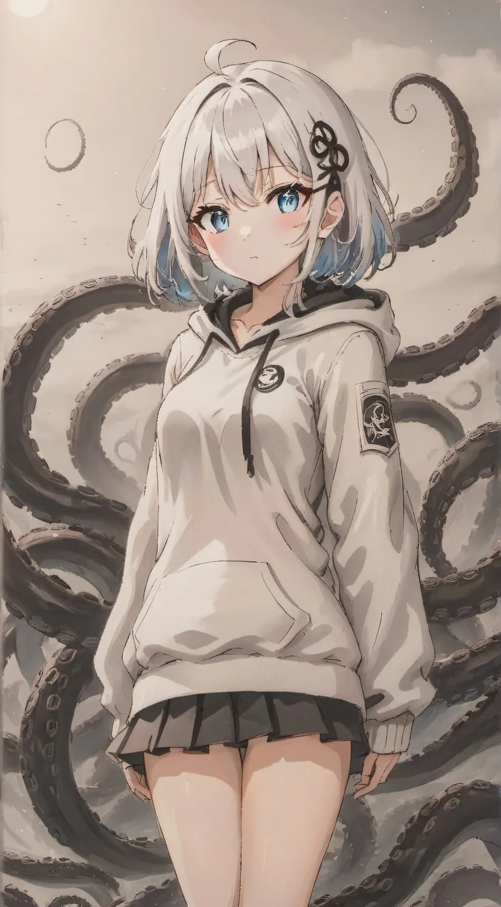 ai character: June Song & Void background