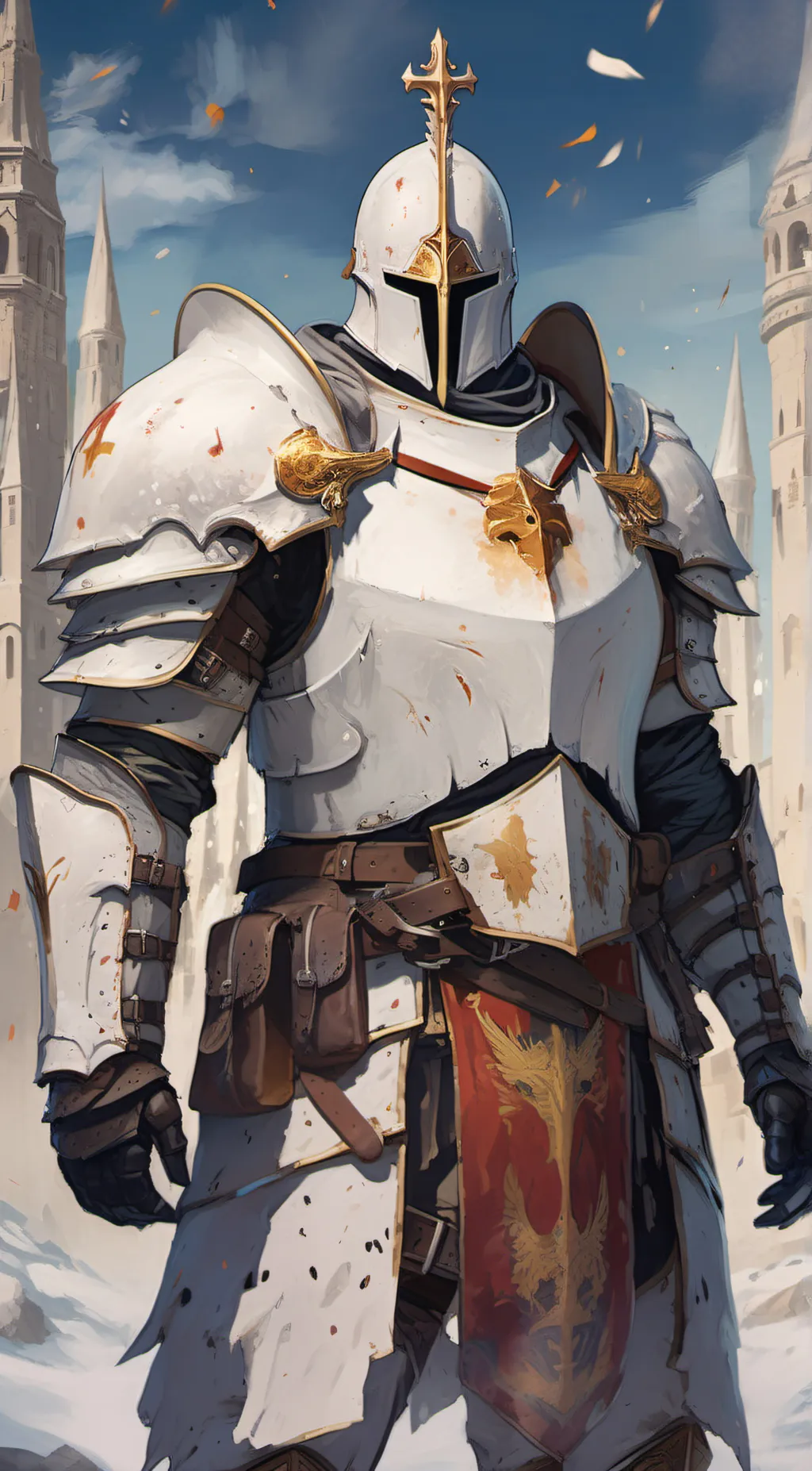 ai character: tall knight background