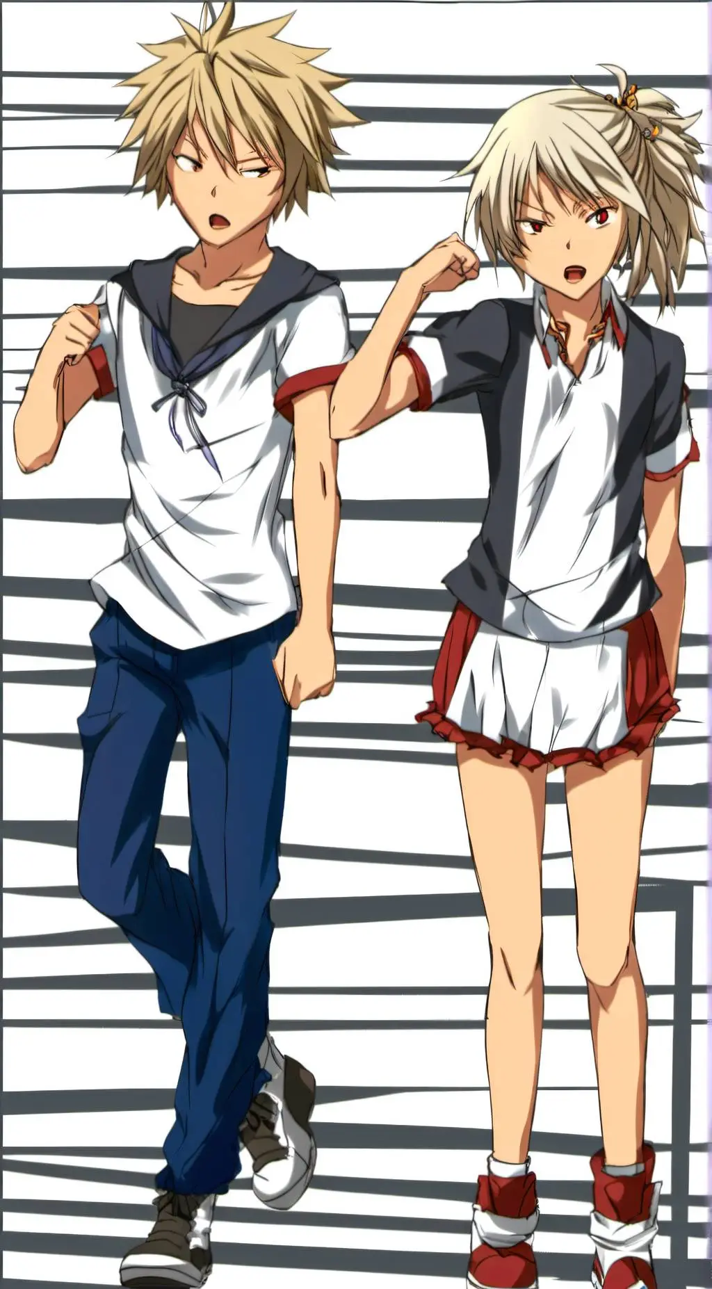 ai character: the Bakugou twins background