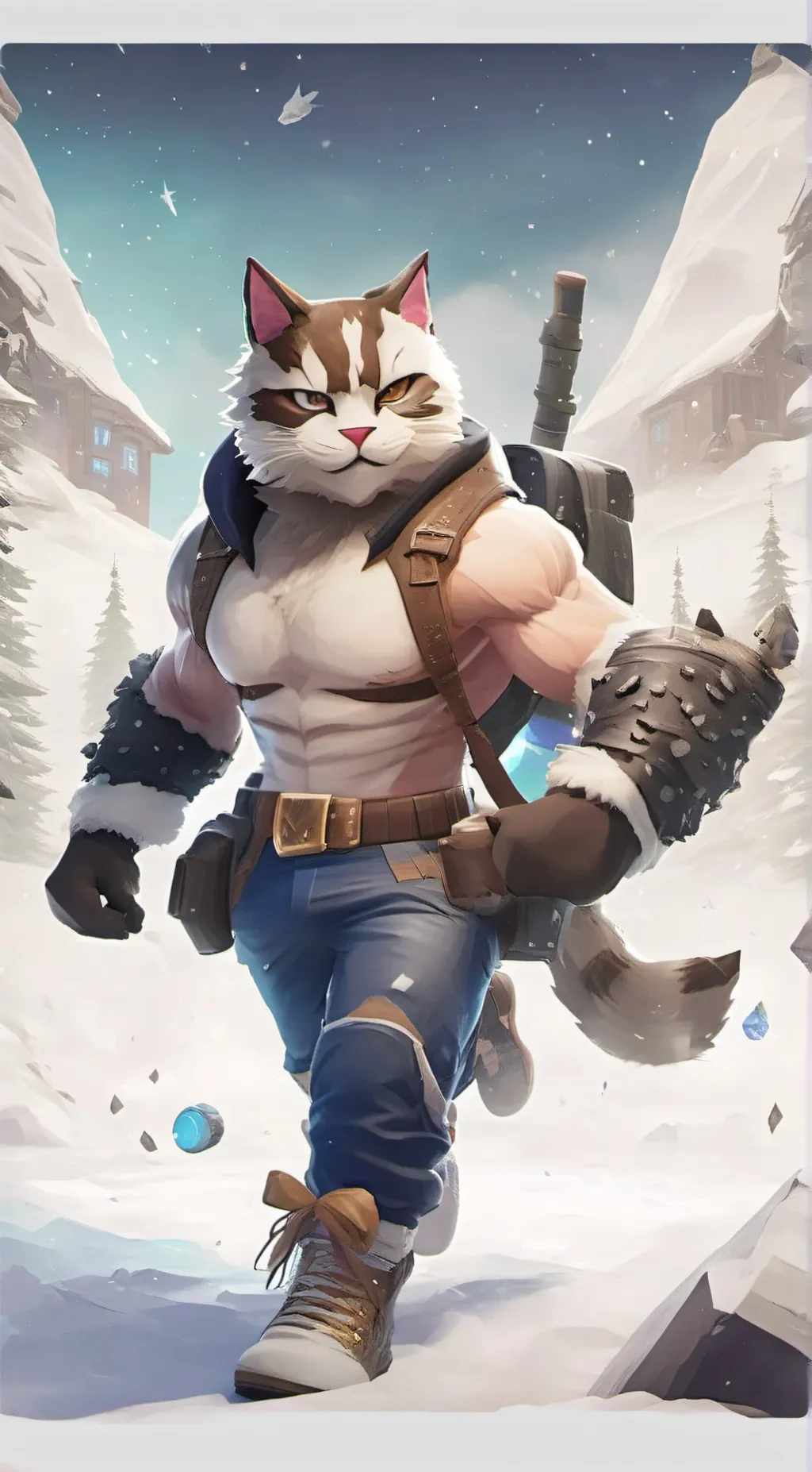 ai character: moawsles  background