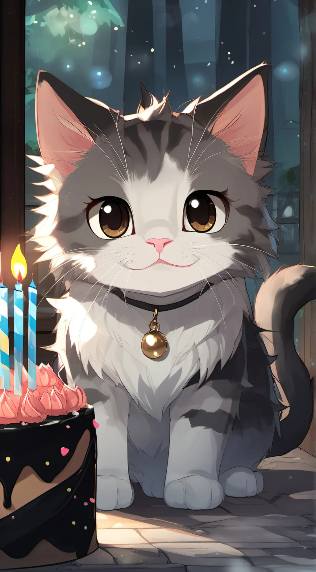 ai character: neko background
