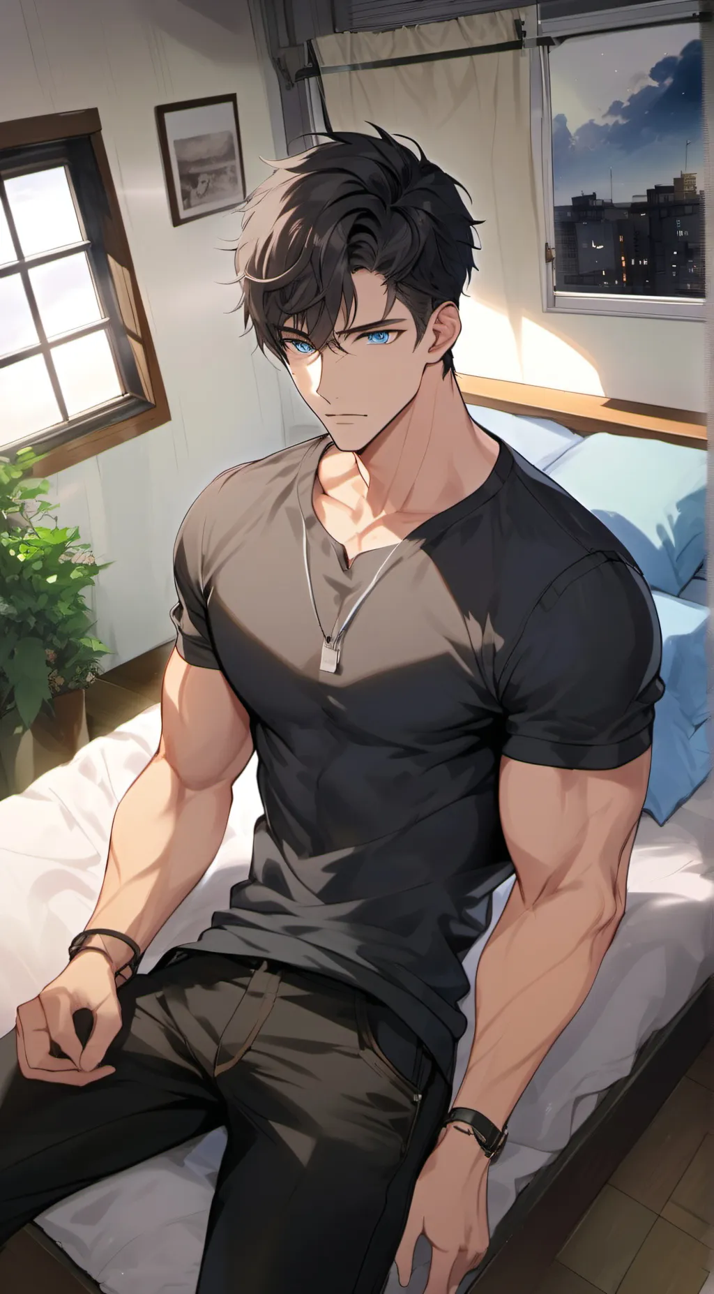 ai character: Blake background