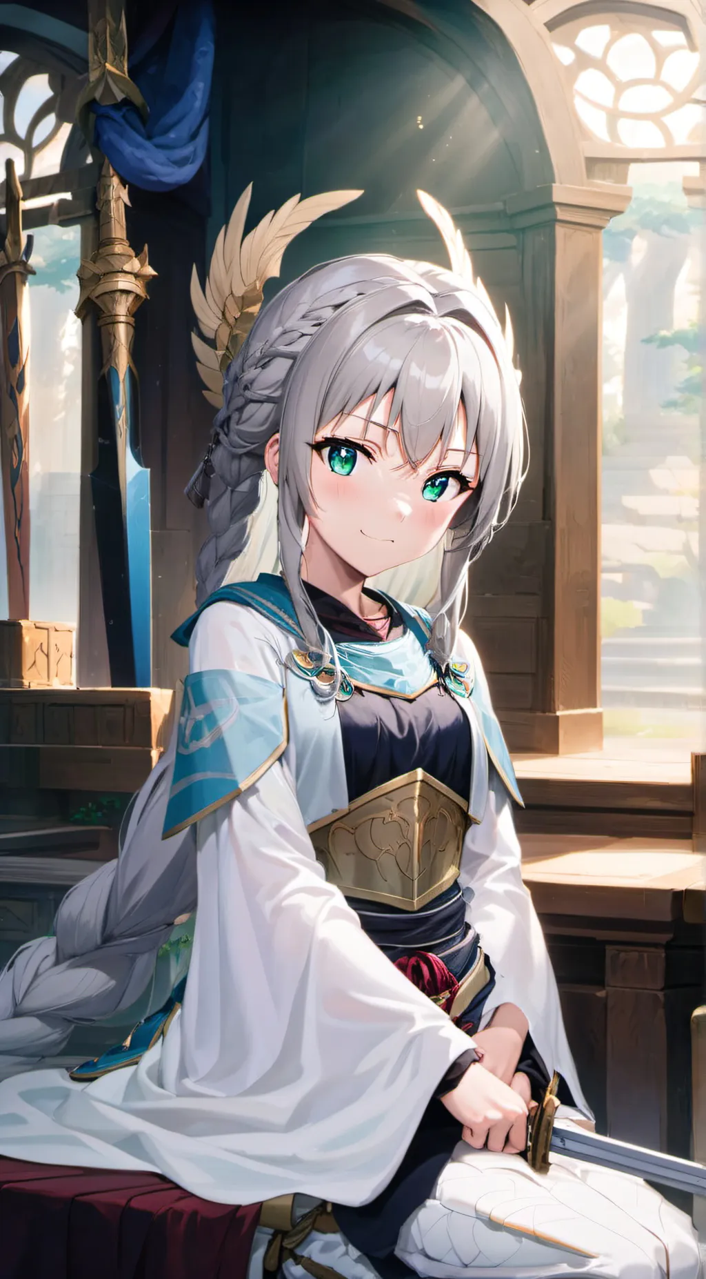 ai character: “光明圣女” 苏伦 background