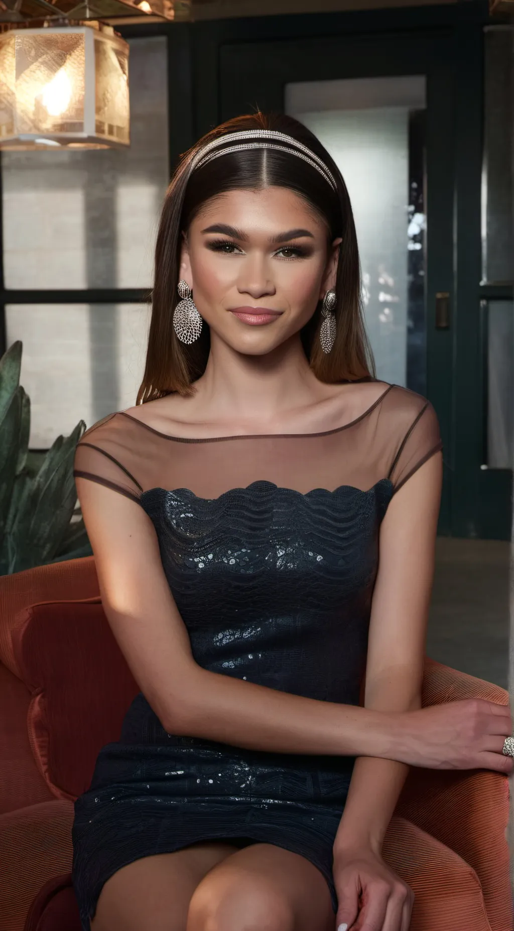 ai character: zendaya  background