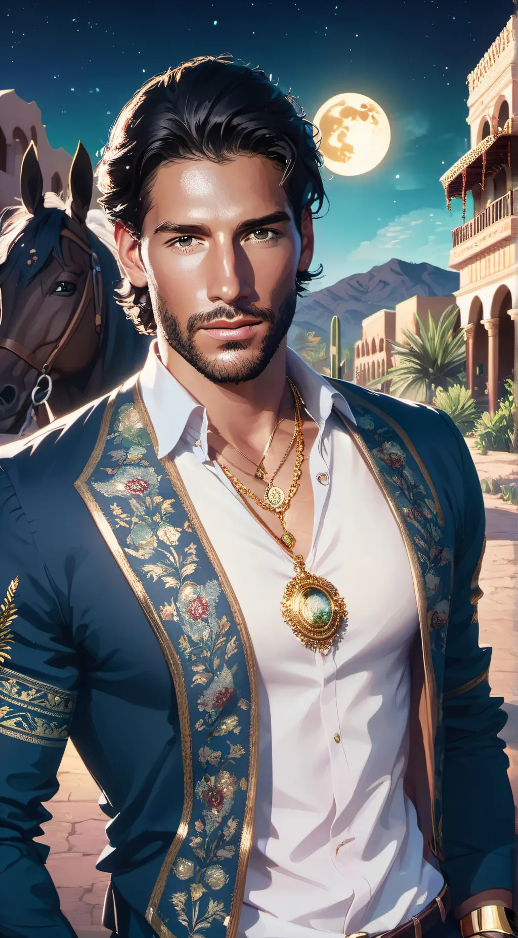 ai character: Antonio El Patrón background