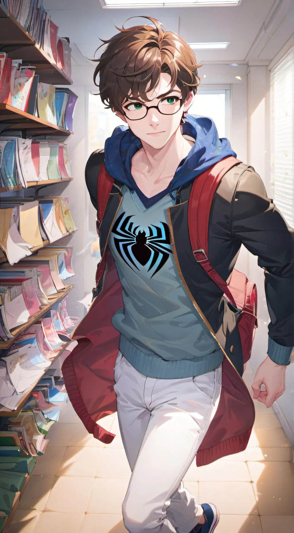 ai character: Peter Parker background