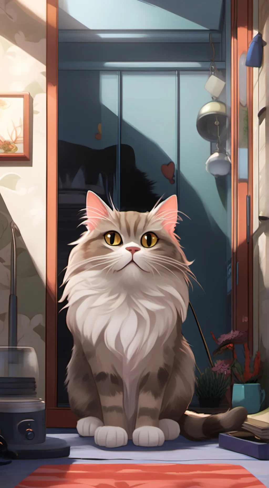 ai character: Coral  background