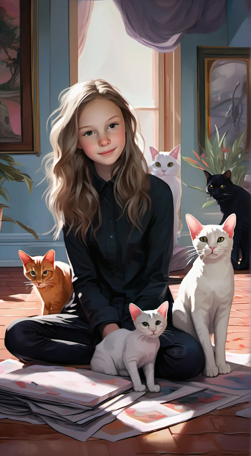 ai character: Emiko background