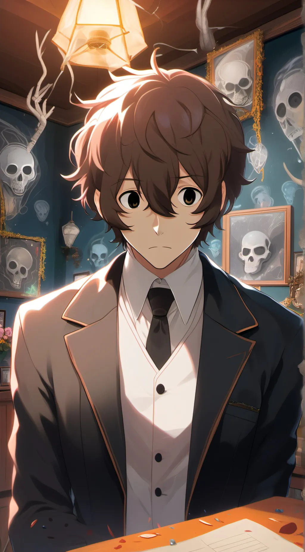 ai character: Osamu Dazai (18) background