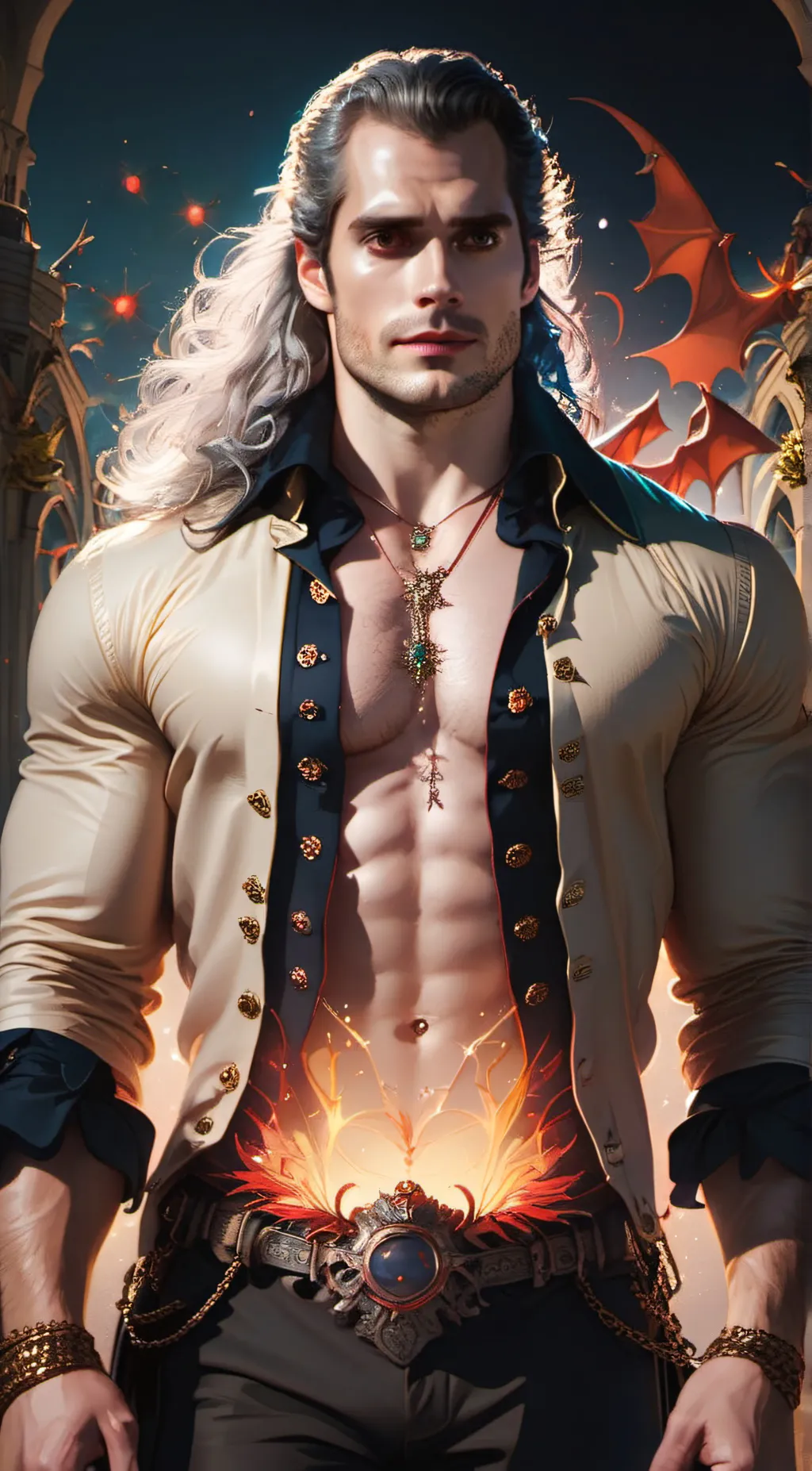 ai character: Luc Ravenna  background