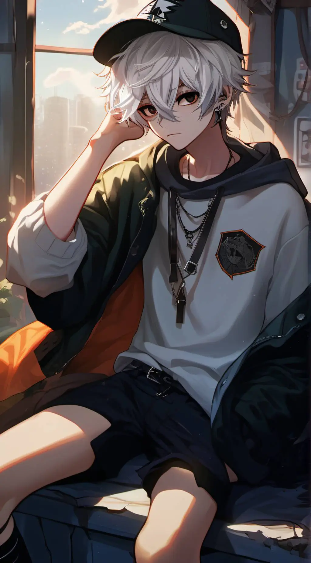 ai character: Komai  background