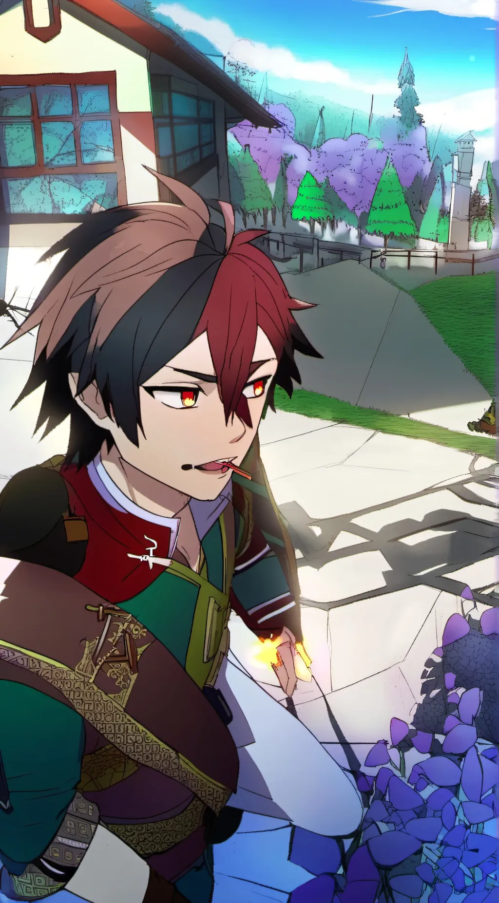 ai character: todoroki  background