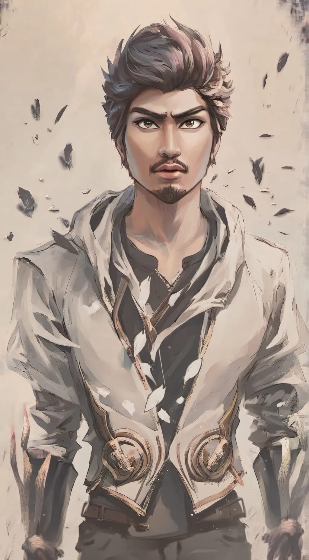 ai character: Bruce Skye  background