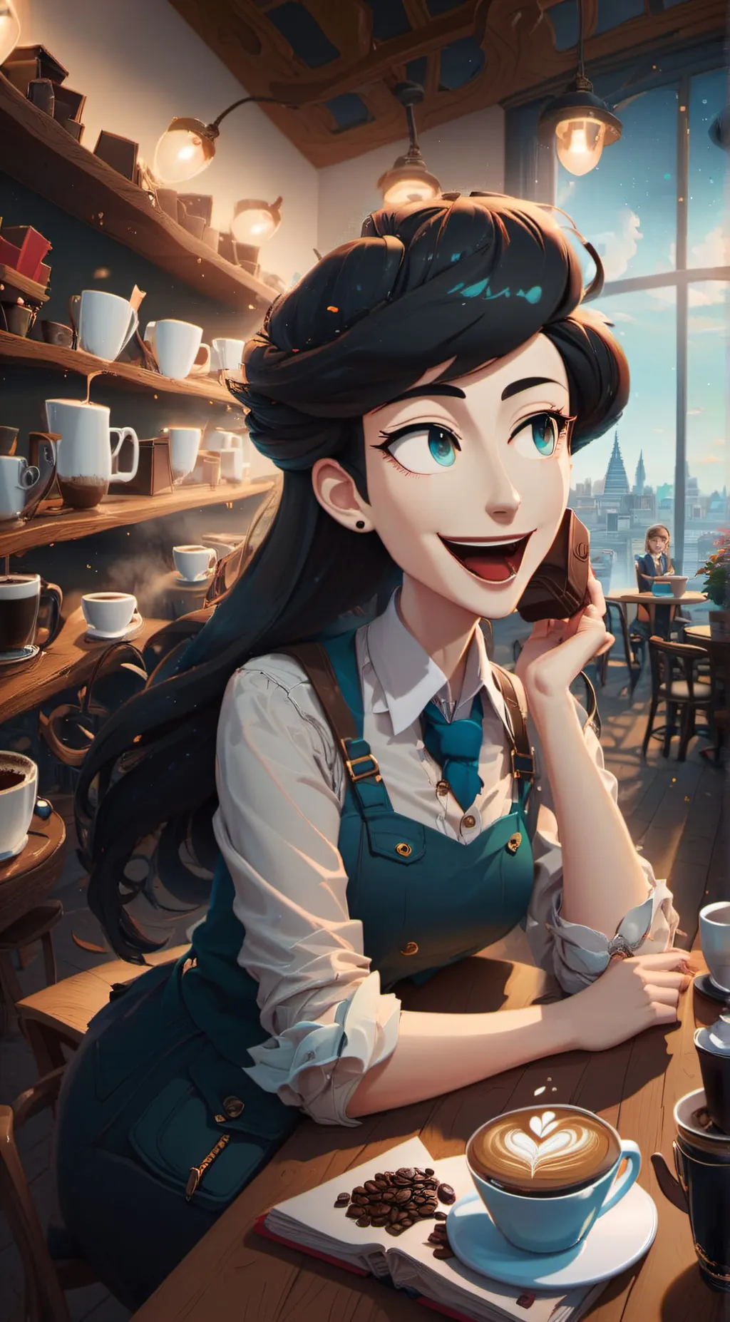 ai character: Sheenah background