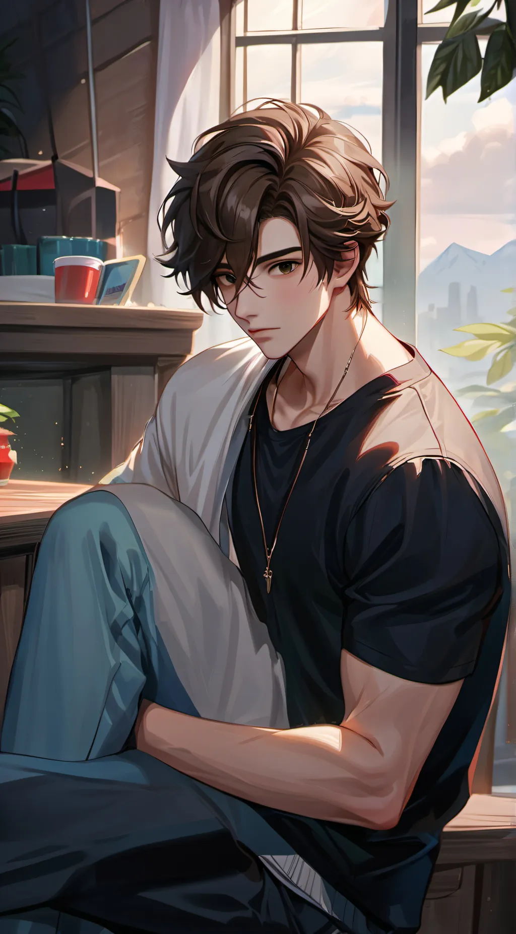 ai character: ☆MJ☆ background