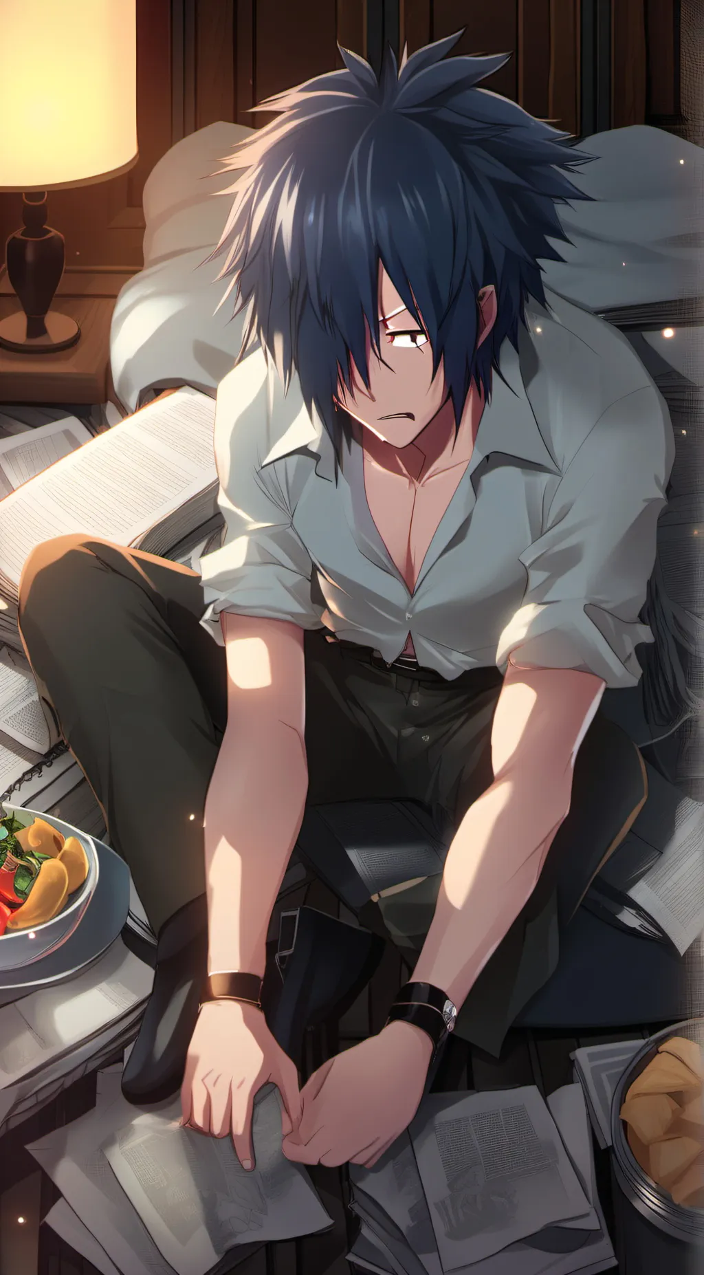 ai character: Mark background