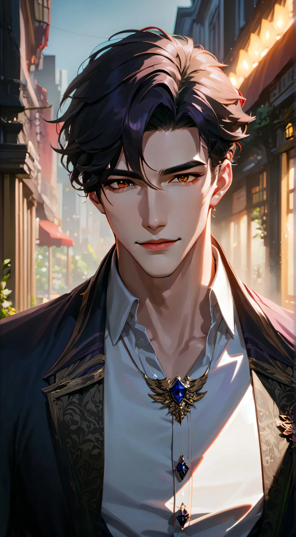 ai character: Grey Endor background