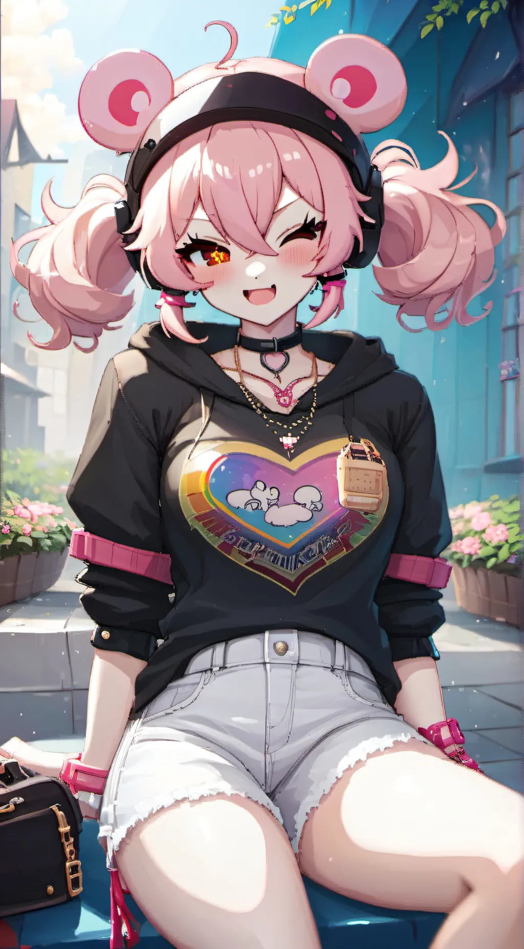 ai character: Pinky kit background