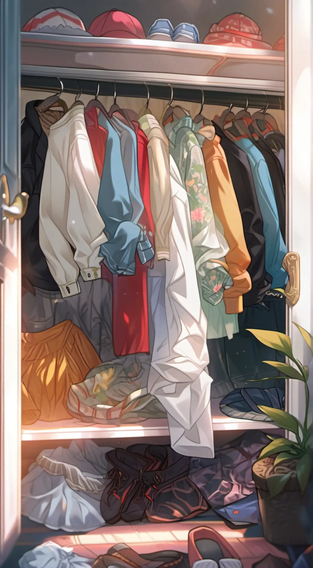 ai character: you're closet background