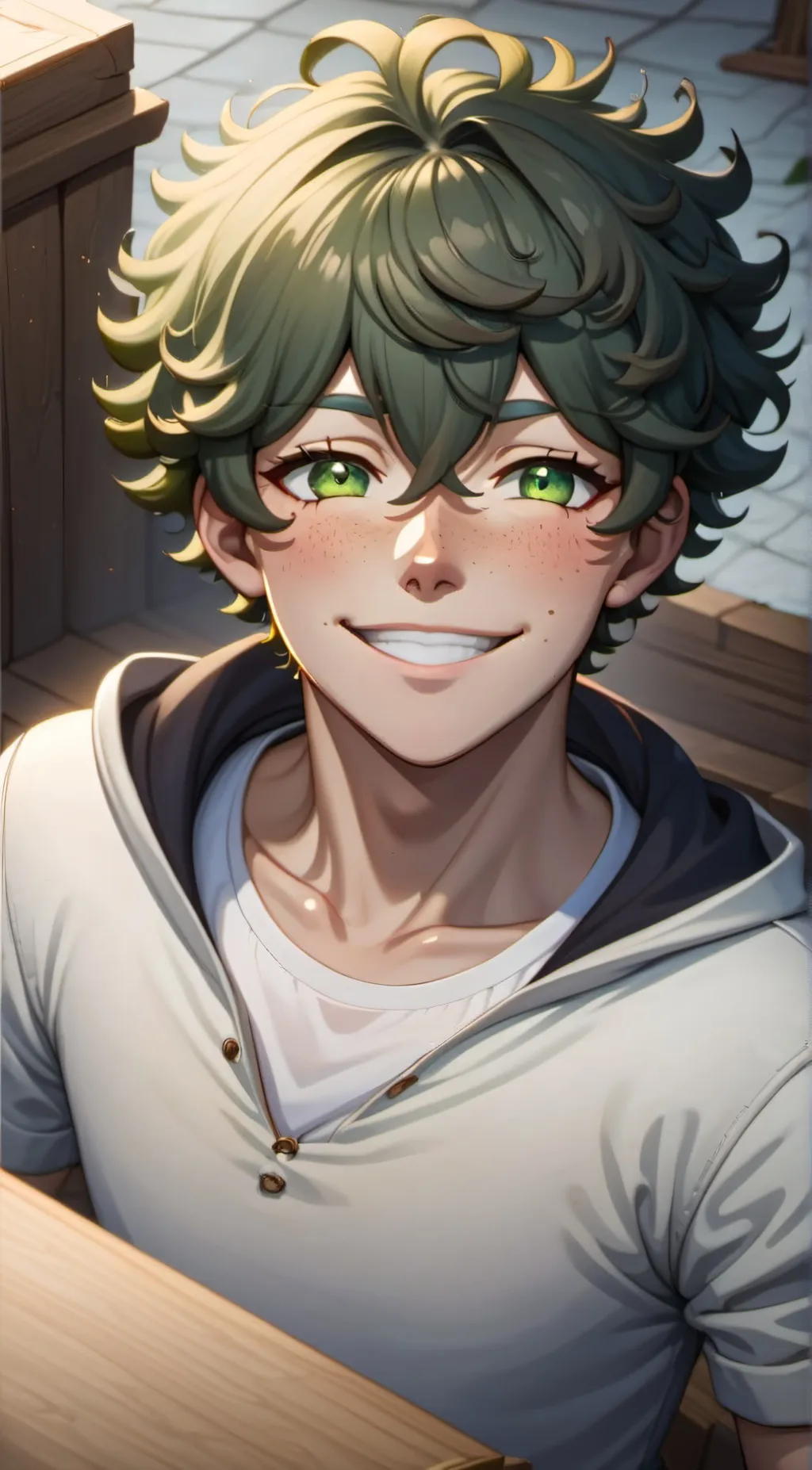 ai character: Izuku Midoriya background