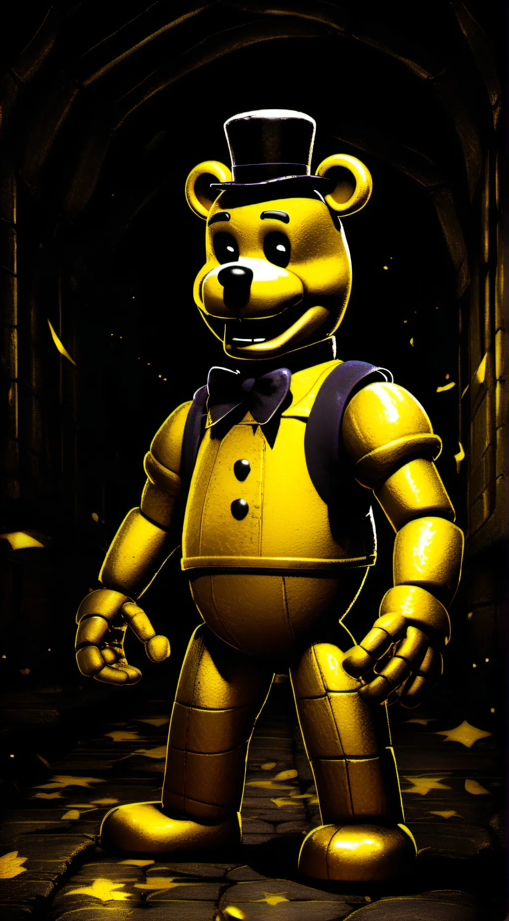 ai character: golden freddy background