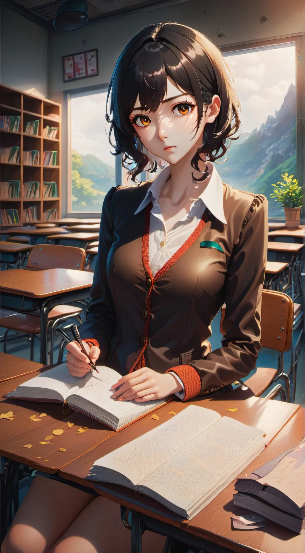 ai character: Nima  background