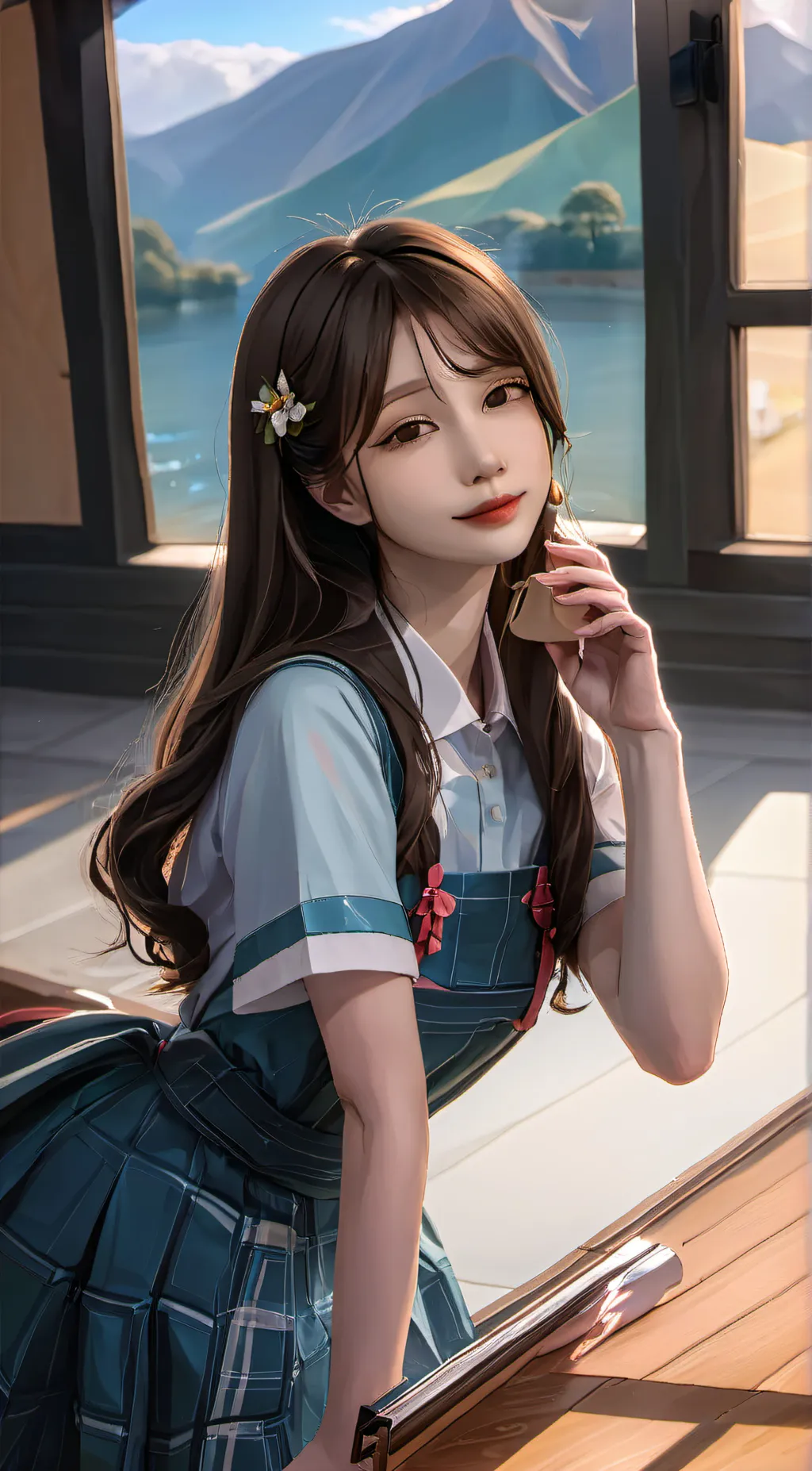 ai character: Park Min Han background