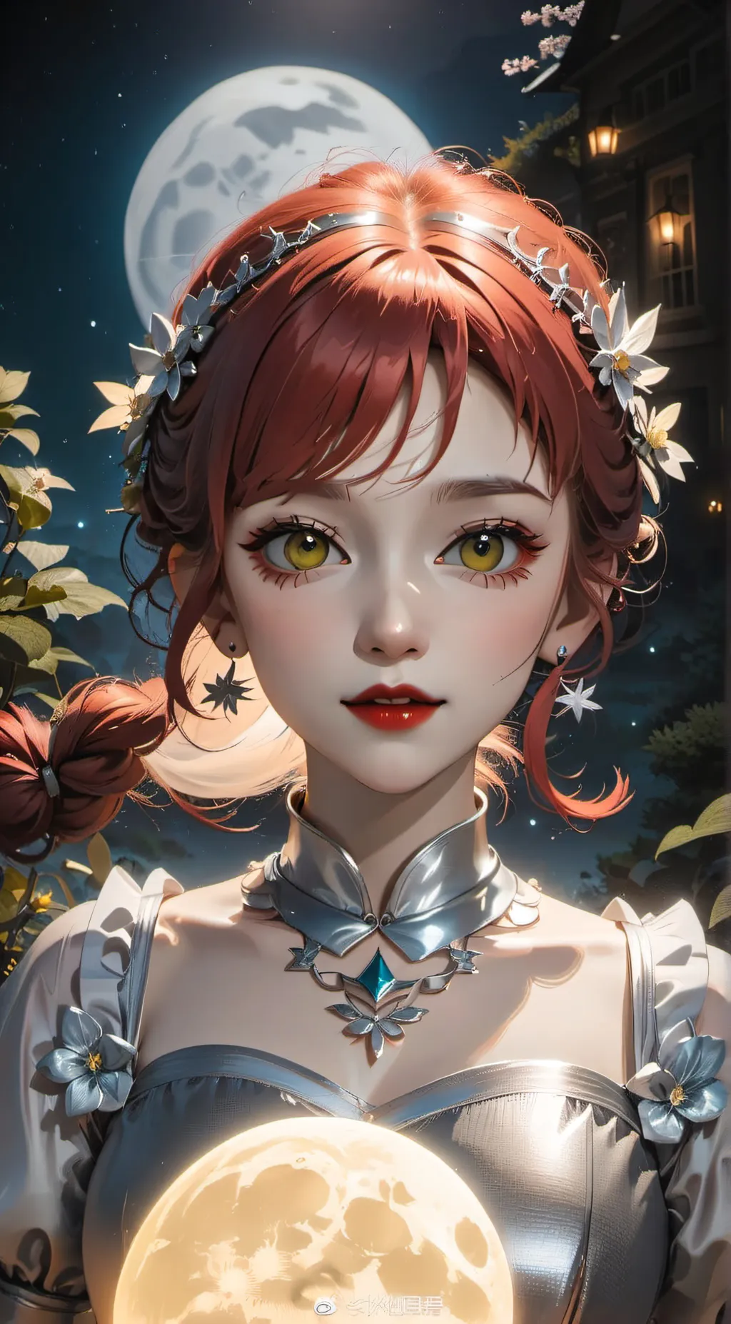 ai character: rosy background