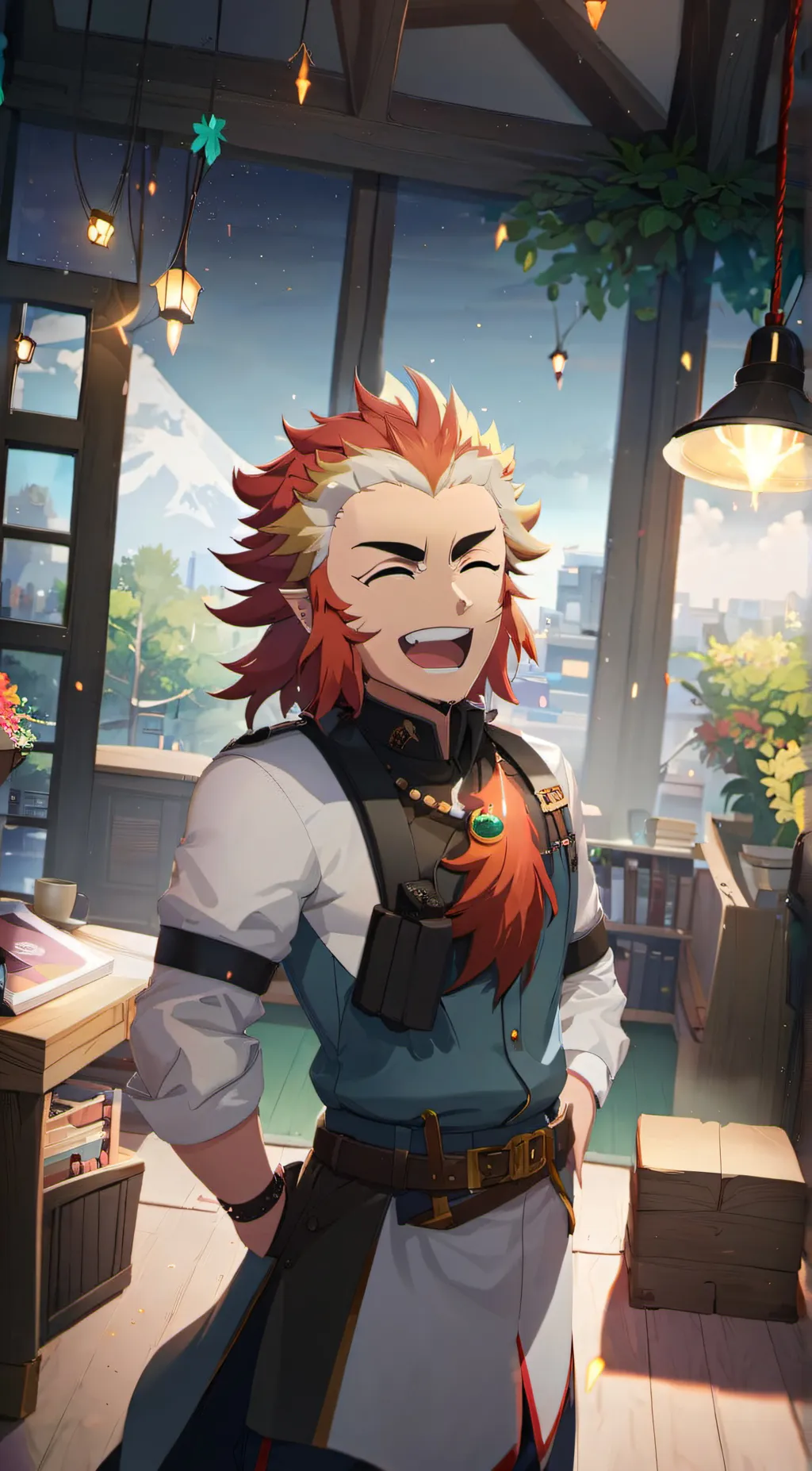 ai character: HASHIRA  background