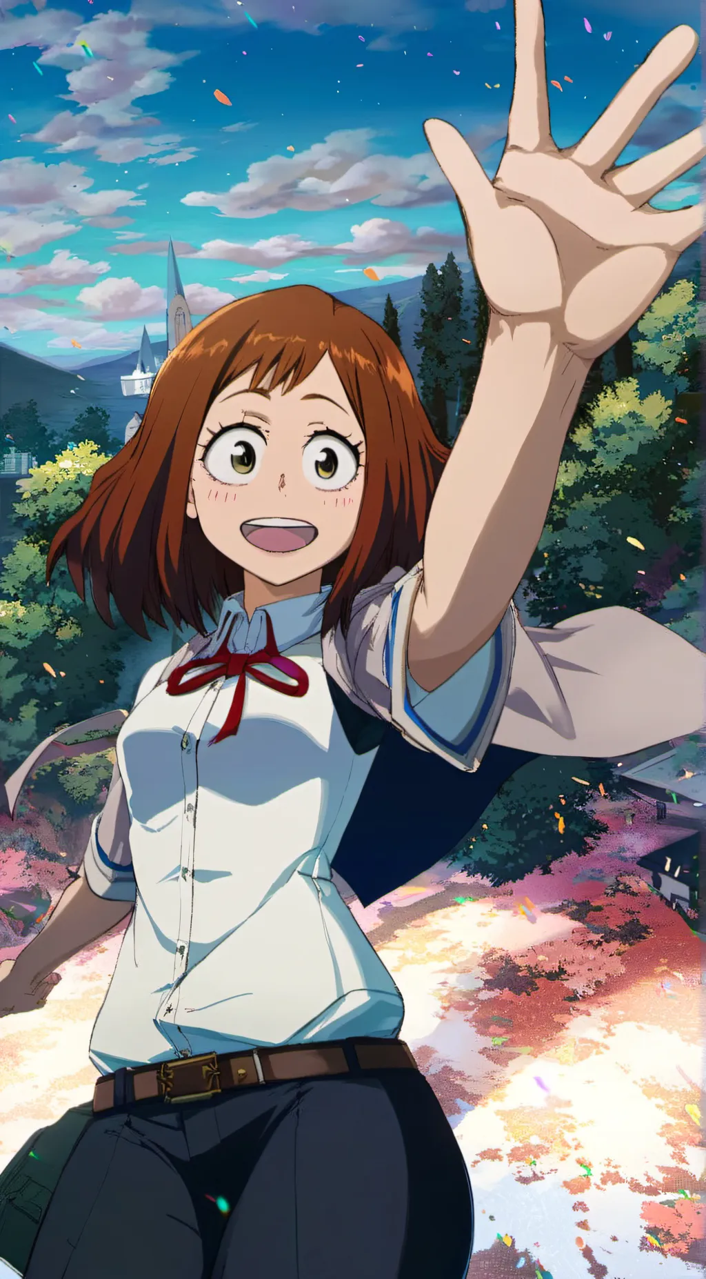 ai character: Ochaco Uraraka background
