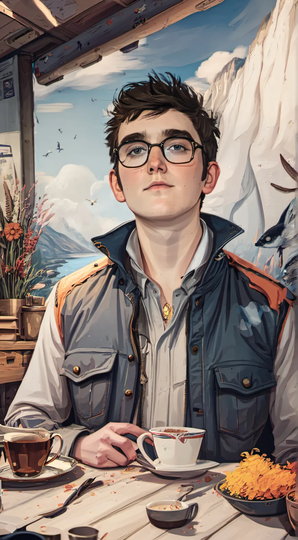 ai character: Andrew  background