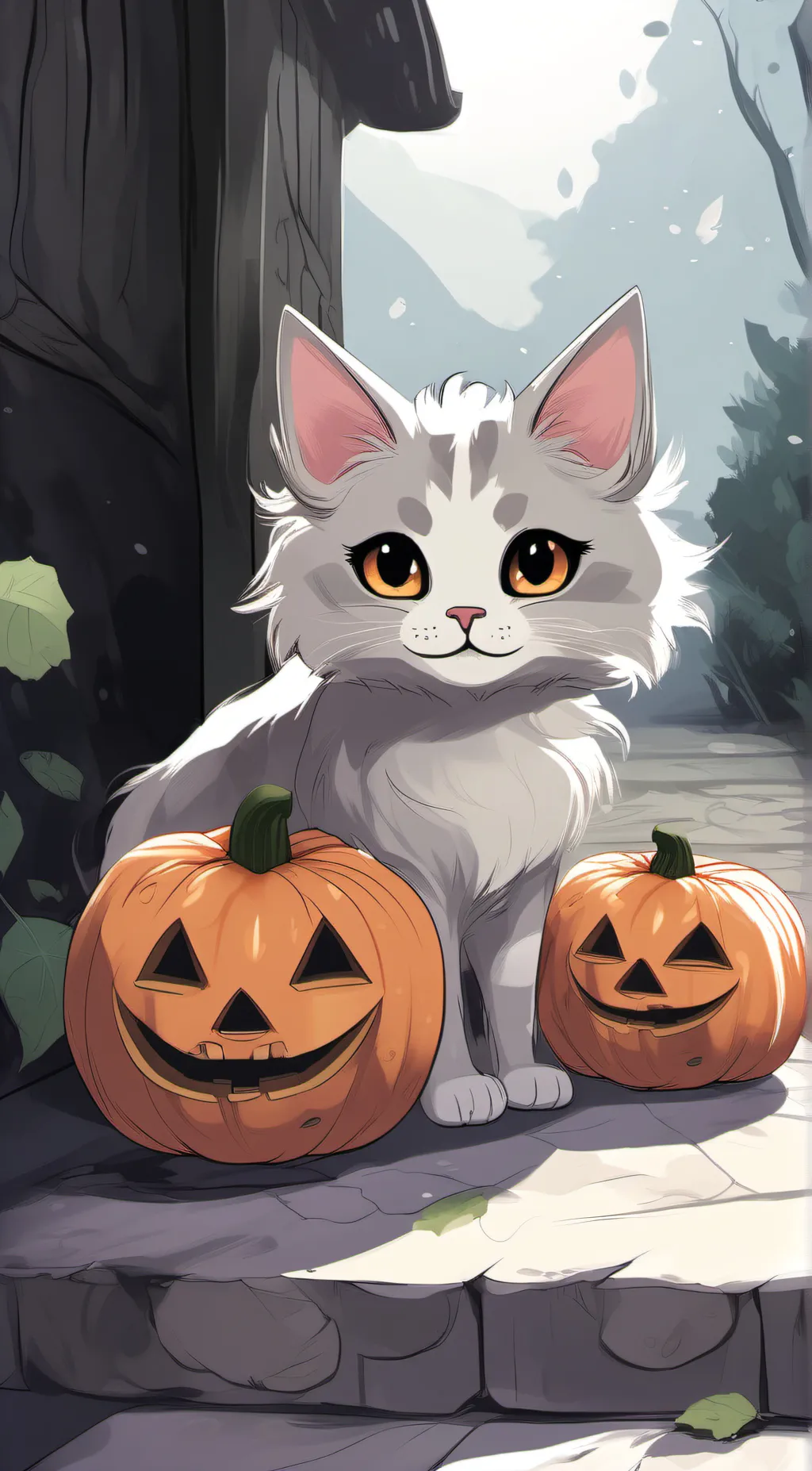 ai character: Pumpkin  background
