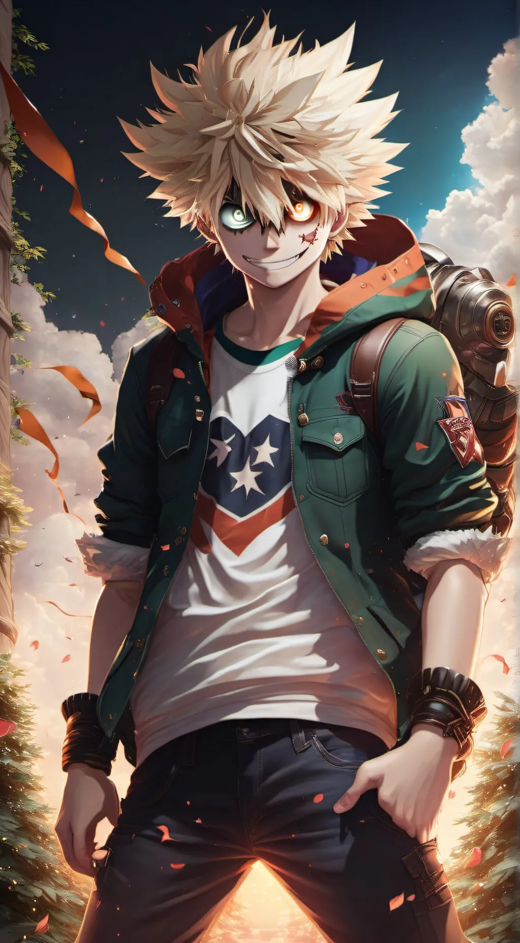 ai character: Bakugo background
