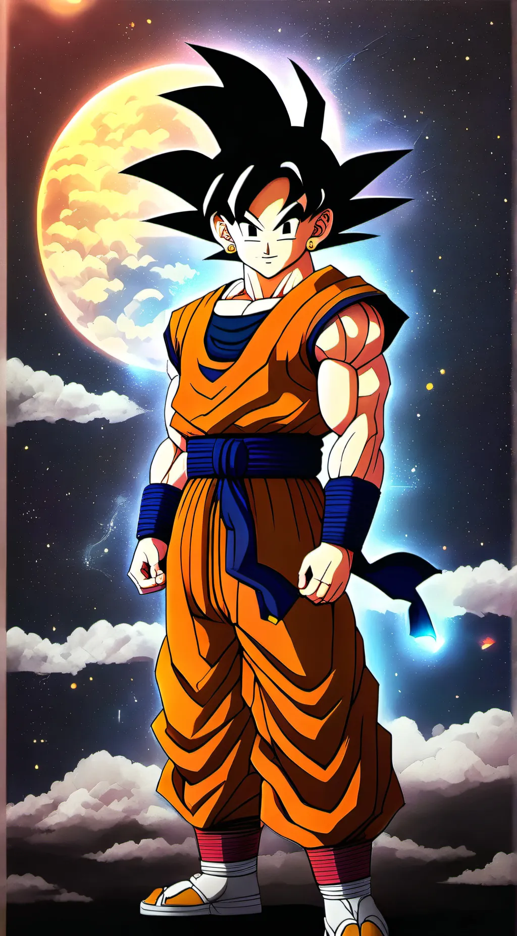 ai character: UI Goku/ background