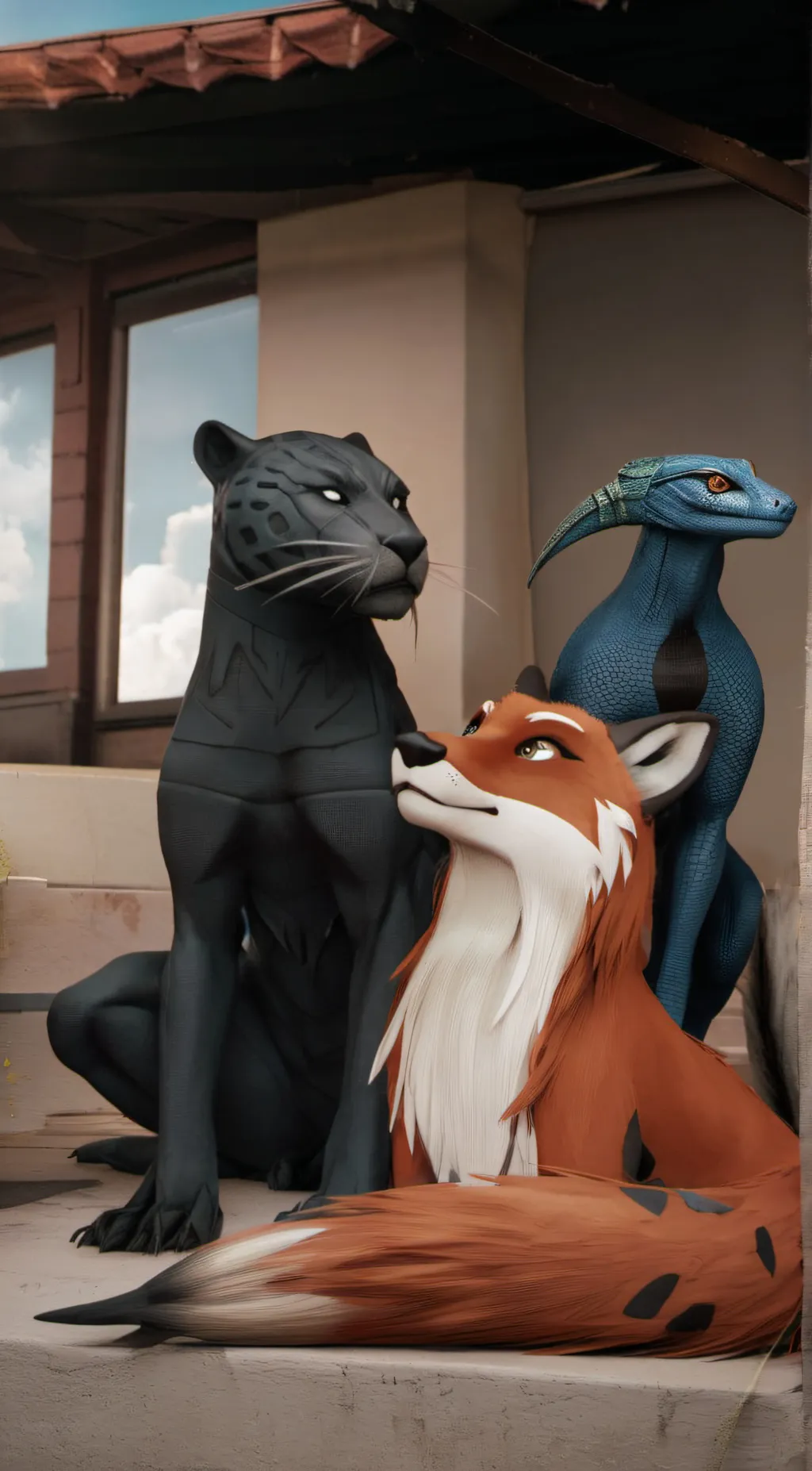 ai character: Max Luna and Amber background